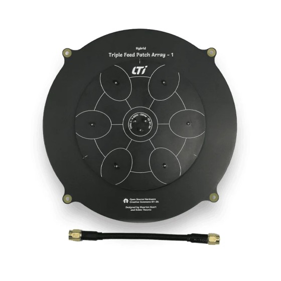 5.8GHz 150mm Triple Feed Patch Array 14dBi Gain SMA RP-SMA Male Port Image Transmitter Flat Panel Antenna FPV Racing Drone UAV